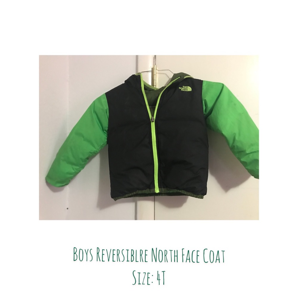 Boys Reversible North Face Coat 4T